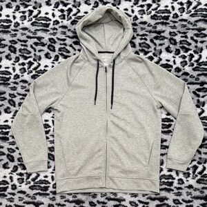 Kenneth Cole Light Gray Zip-Up Hoodie